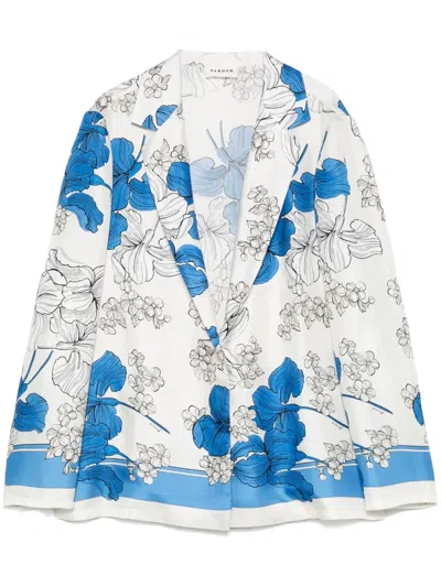 P.A.R.O.S.H FLORAL-PRINT BLAZER