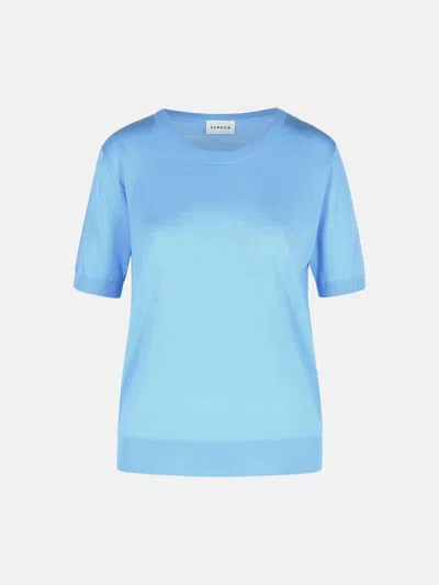 P.A.R.O.S.H LIGHT BLUE WOOL BLEND SWEATER