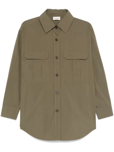 P.A.R.O.S.H LOGO-EMBROIDERED SHIRT