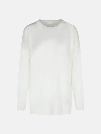 P.A.R.O.S.H 'OVER' CREAM WOOL BLEND SWEATER