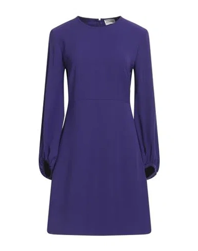 P.A.R.O.S.H P. A.R. O.S. H. WOMAN MINI DRESS PURPLE SIZE L POLYESTER