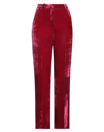 P.A.R.O.S.H P. A.R. O.S. H. WOMAN PANTS GARNET SIZE M VISCOSE, SILK