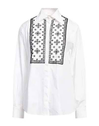 P.A.R.O.S.H P. A.R. O.S. H. WOMAN SHIRT WHITE SIZE L COTTON, GLASS