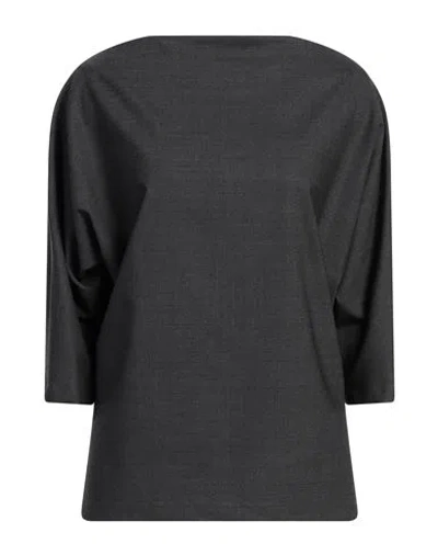 P.A.R.O.S.H P. A.R. O.S. H. WOMAN TOP LEAD SIZE L VIRGIN WOOL, ELASTANE