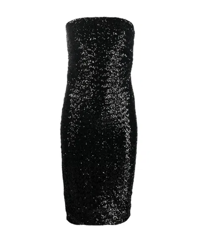 P.A.R.O.S.H SEQUINED SHOULDER-LENGTH DRESS