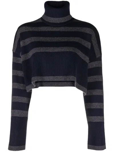 P.A.R.O.S.H STRIPED CROPPED JUMPER