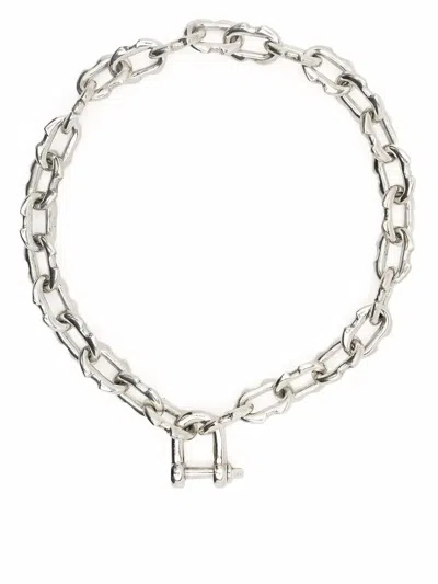 PARTS OF FOUR CHARM CHAIN CHOKER NECKLACE