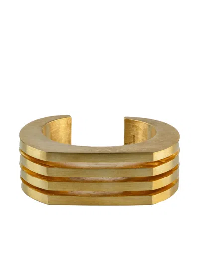 PARTS OF FOUR STERLING SILVER CRESCENT PLANE BRACELET