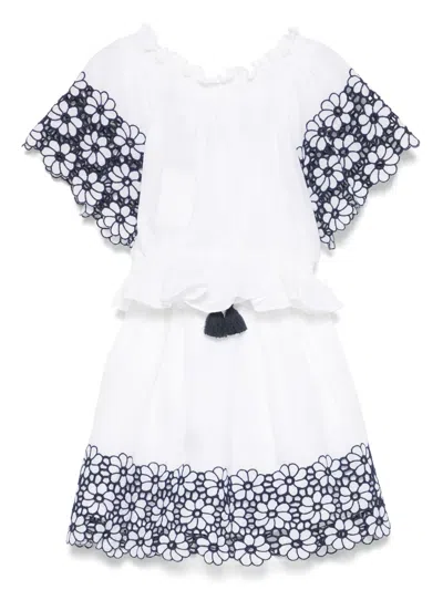 PATACHOU GUIPURE-LACE SKIRT SET