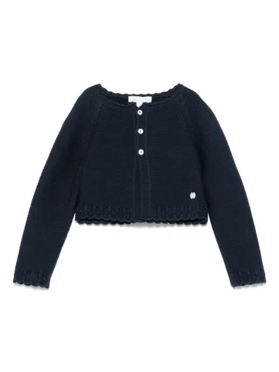 PATACHOU POINTELLE-DETAILED CARDIGAN
