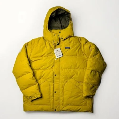 PATAGONIA PATAGONIA MEN’S DOWNDRIFT PUFFER FULL ZIP HOODED JACKET CABIN GOLD XXL