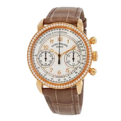PATEK PHILIPPE PATEK PHILIPPE COMPLICATIONS SILVERY OPALINE DIAL LADIES HAND WOUND DIAMOND