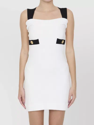 PATOU RIBBED KNIT MINI DRESS