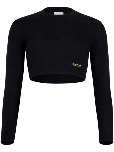 PATOU CROPPED SWEATER