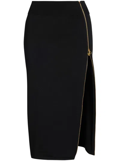 PATOU DECORATIVE-ZIP MIDI SKIRT