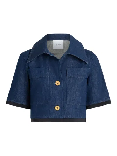PATOU DENIM SHORT-SLEEVED JACKET