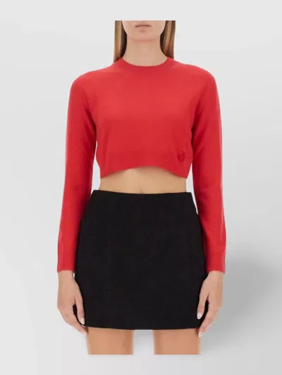 PATOU KNIT TOP CROPPED LONG SLEEVES
