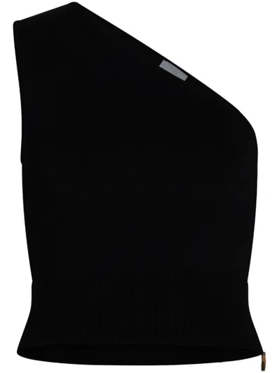 PATOU ONE-SHOULDER KNITTED TOP