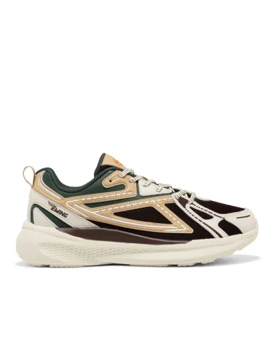 PATRICK EWING MEN'S FASTBREAK RUNNER SNEAKERS IN OFF WHITE/GREEN/WINE