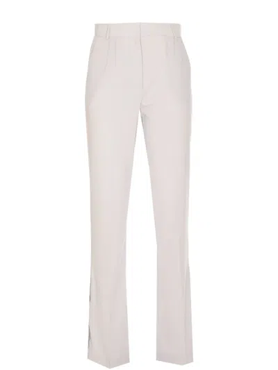 PATRIZIA PEPE LOGO-PLAQUE TROUSERS