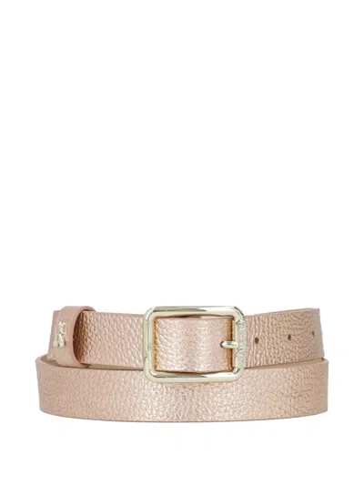PATRIZIA PEPE METALLIC FINISH BELT