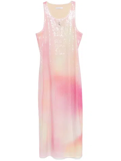 PATRIZIA PEPE SEQUIN-EMBELLISHED MIDI DRESS