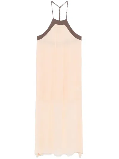 PATRIZIA PEPE TWO-TONE MIDI DRESS