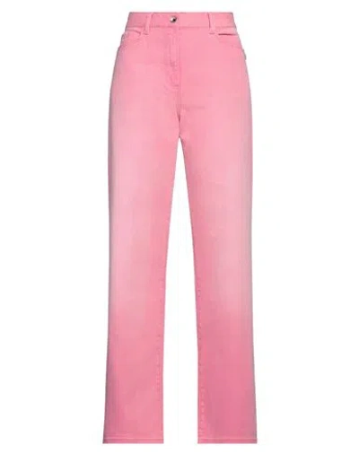 PATRIZIA PEPE PATRIZIA PEPE WOMAN JEANS FUCHSIA SIZE 27 COTTON, ELASTANE