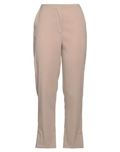 PATRIZIA PEPE PATRIZIA PEPE WOMAN PANTS SAND SIZE 10 POLYESTER, ELASTANE