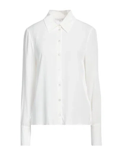 PATRIZIA PEPE PATRIZIA PEPE WOMAN SHIRT IVORY SIZE 6 VISCOSE