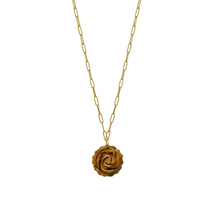 PAT’S JEWELRY WOMEN'S GOLD / BROWN FENNEL NECKLACE