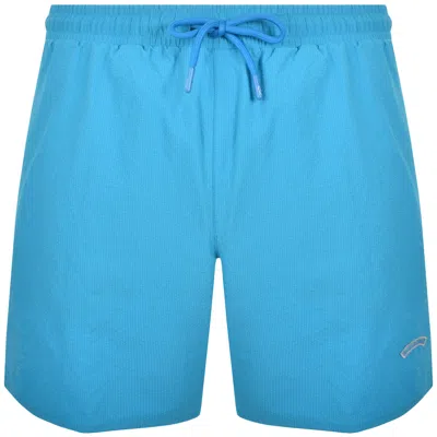 PAUL &AMP; SHARK PAUL AND SHARK BADGE SWIM SHORTS BLUE