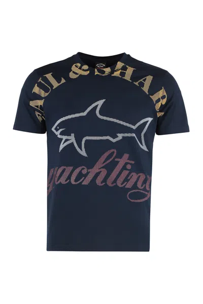 PAUL&AMP;SHARK COTTON CREW-NECK T-SHIRT
