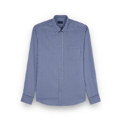 PAUL & SHARK COTTON SHIRT WITH CHECKERED PATTERN