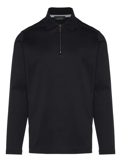 PAUL & SHARK LONG-SLEEVE ZIP POLO SHIRT
