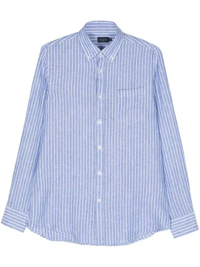 PAUL & SHARK STRIPED LINEN SHIRT