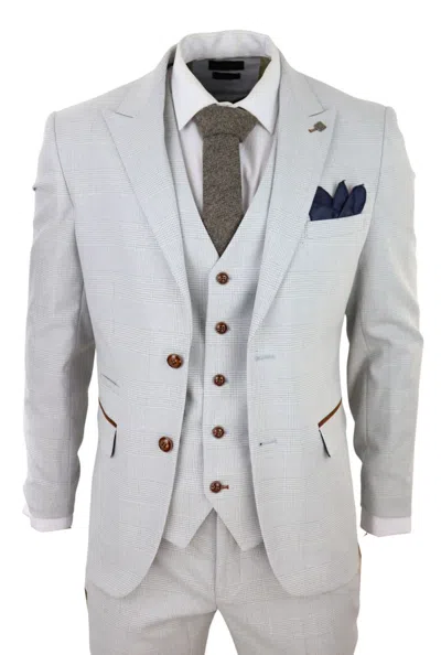 PAUL ANDREW MARK 3 PIECE TWEED CHECK SUIT