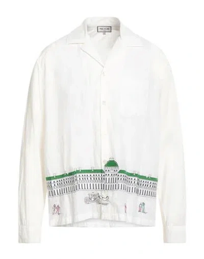 PAUL & JOE PAUL & JOE MAN SHIRT WHITE SIZE L COTTON