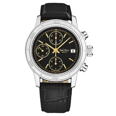 PAUL PICOT PAUL PICOT MEN'S 'CHRONOSPORT' CHRONOGRAPH BLACK DIAL AUTOMATIC P7034.20.334