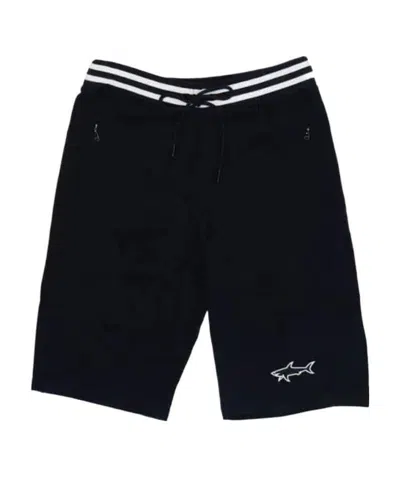 PAUL & SHARK LOGO PATTERN SHORTS