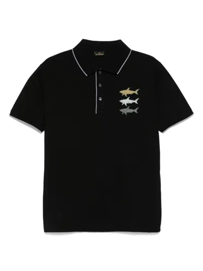PAUL & SHARK LOGO-PRINT POLO SHIRT
