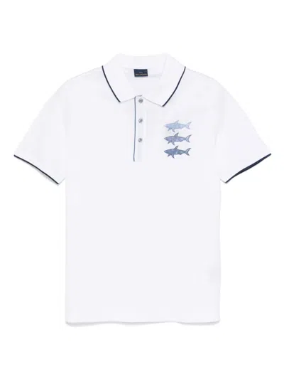 PAUL & SHARK LOGO-PRINT POLO SHIRT