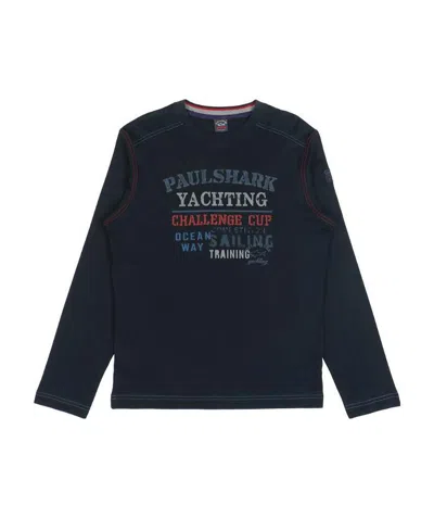 PAUL & SHARK LOGO PRINTED LONG-SLEEVED T-SHIRT