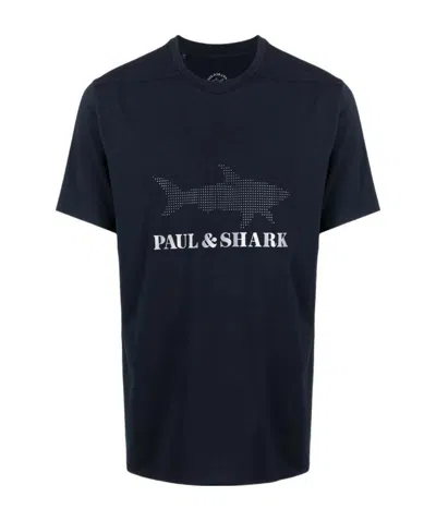 PAUL & SHARK LOGO PRINTED T-SHIRT