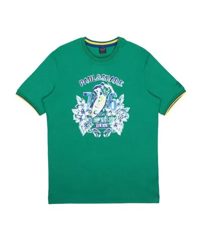 PAUL & SHARK LOGO PRINTED T-SHIRT