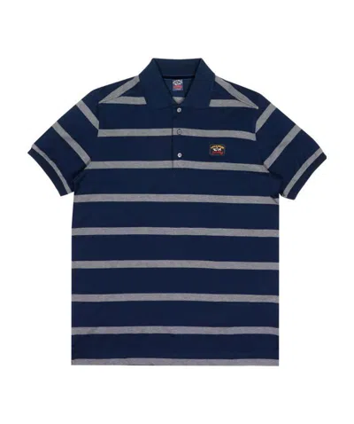 PAUL & SHARK LOGO STICKER POLO SHIRT