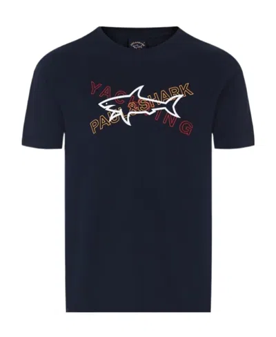 PAUL & SHARK LOGO T-SHIRT WITH ROUND NECK PATTERN