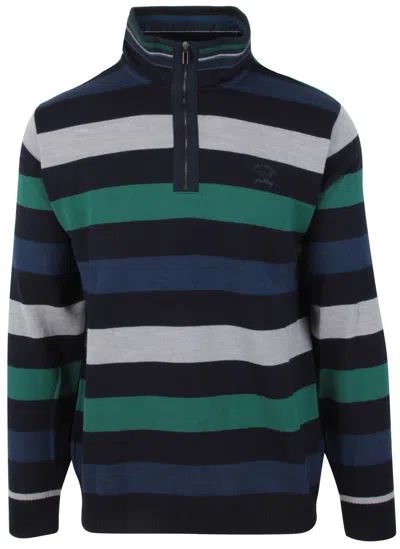 PAUL & SHARK PAUL & SHARK YACHTING MEN'S SWEATER JUMPER PULLOVER TROYER 4XL 100% WOOL STRIPED