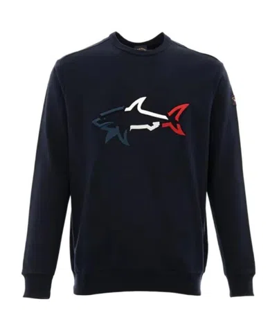 PAUL & SHARK ROUND-COLLAR LONG-SLEEVE HOODIE