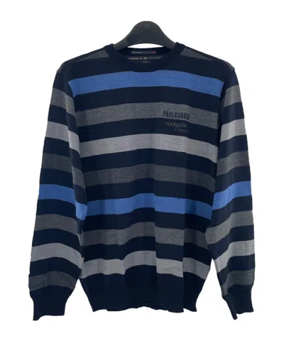 PAUL & SHARK ROUND-NECK STRIPED SWEATER